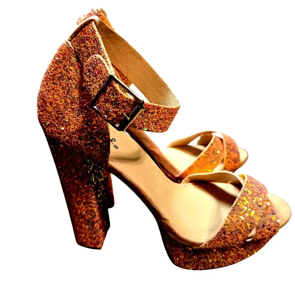 Liliana + More Size 8 Women's Open Toed Platform Lot of 3 Pairs Bulk Shoes